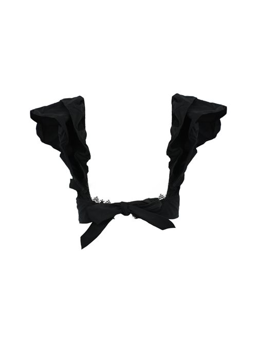 Top in cotone e pizzo Nero NO SECRETS | 251NS036LIQUIRIZIA